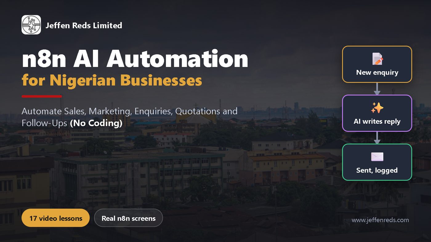 n8n AI Automation for Nigerian Businesses: course cover